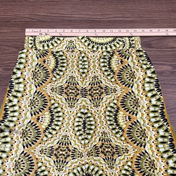 🔥🔥🔥Rose & Olive Vibrant Geometric Pants in Green and Orange Size: Small🔥🔥🔥 - Picture 5 of 9